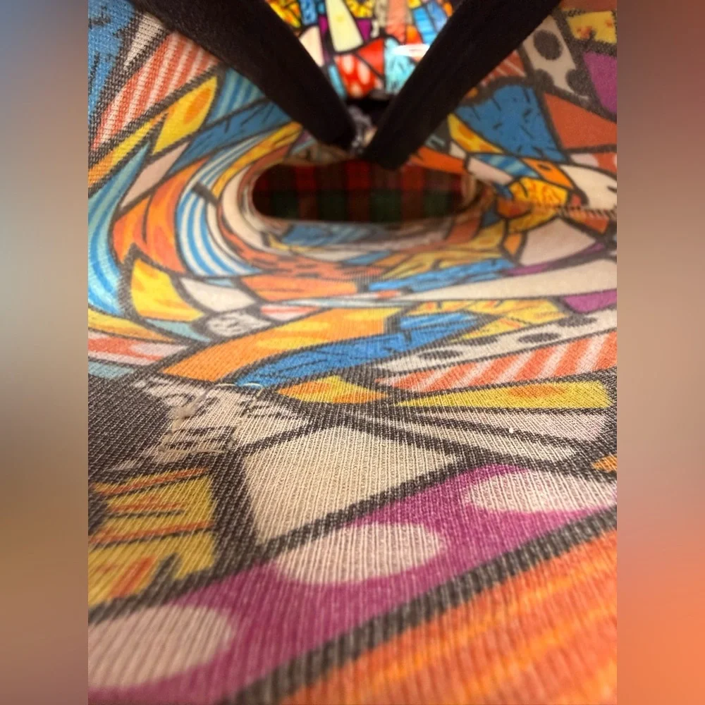 Donald J. Pliner Multicolor Abstract Knee-High Boots - Picture 8 of 9
